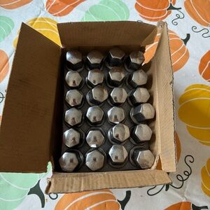 OEM Factory Style Chrome Lug Nut Kit; M14 x 1.5; Set of 24